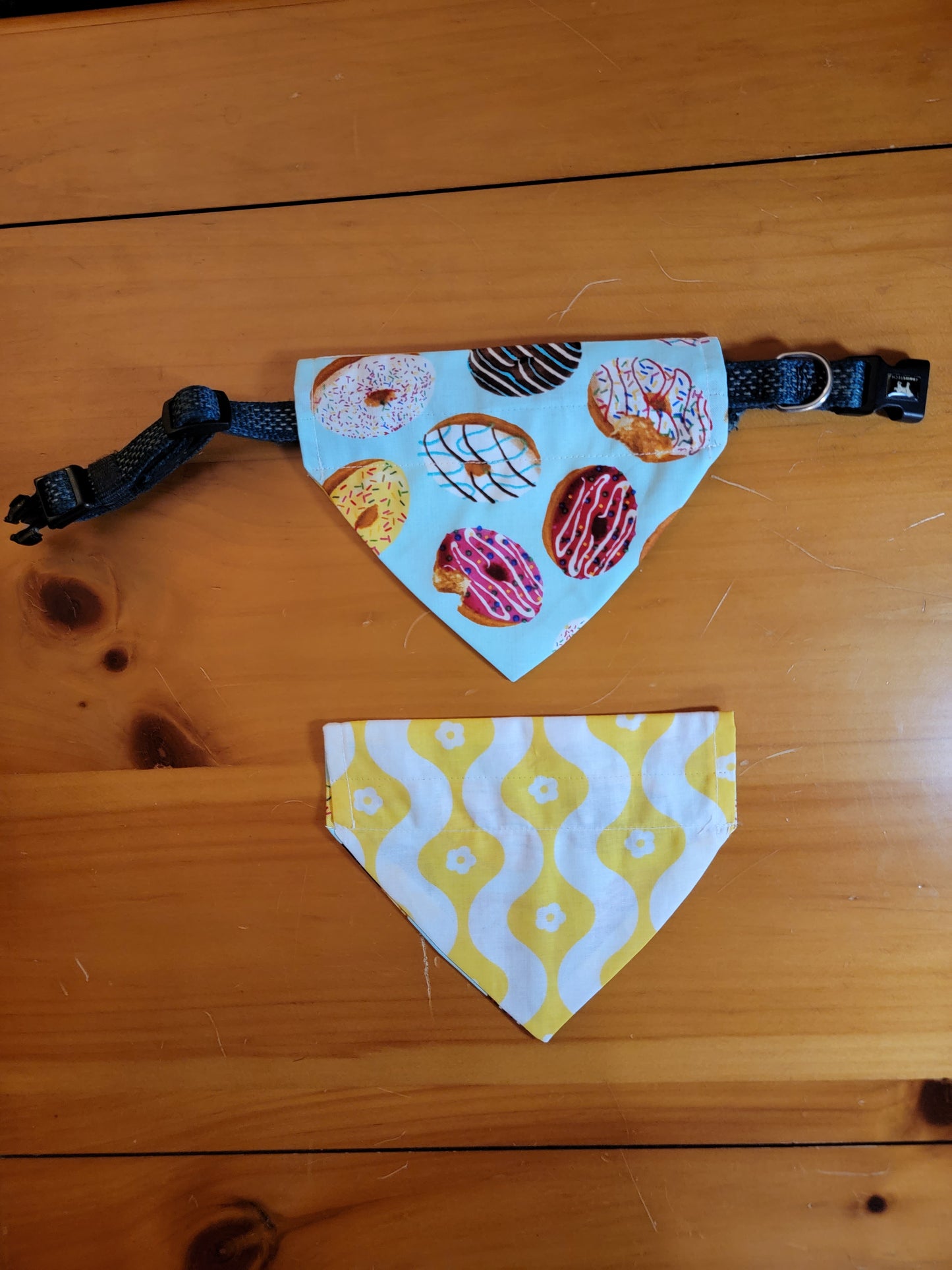 Donut & Yellow Flower Bandana